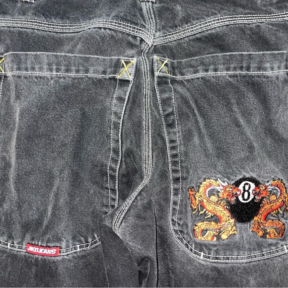 Vintage JNCO Jeans ! Dragon/8 Ball patch - Picture 5 of 7